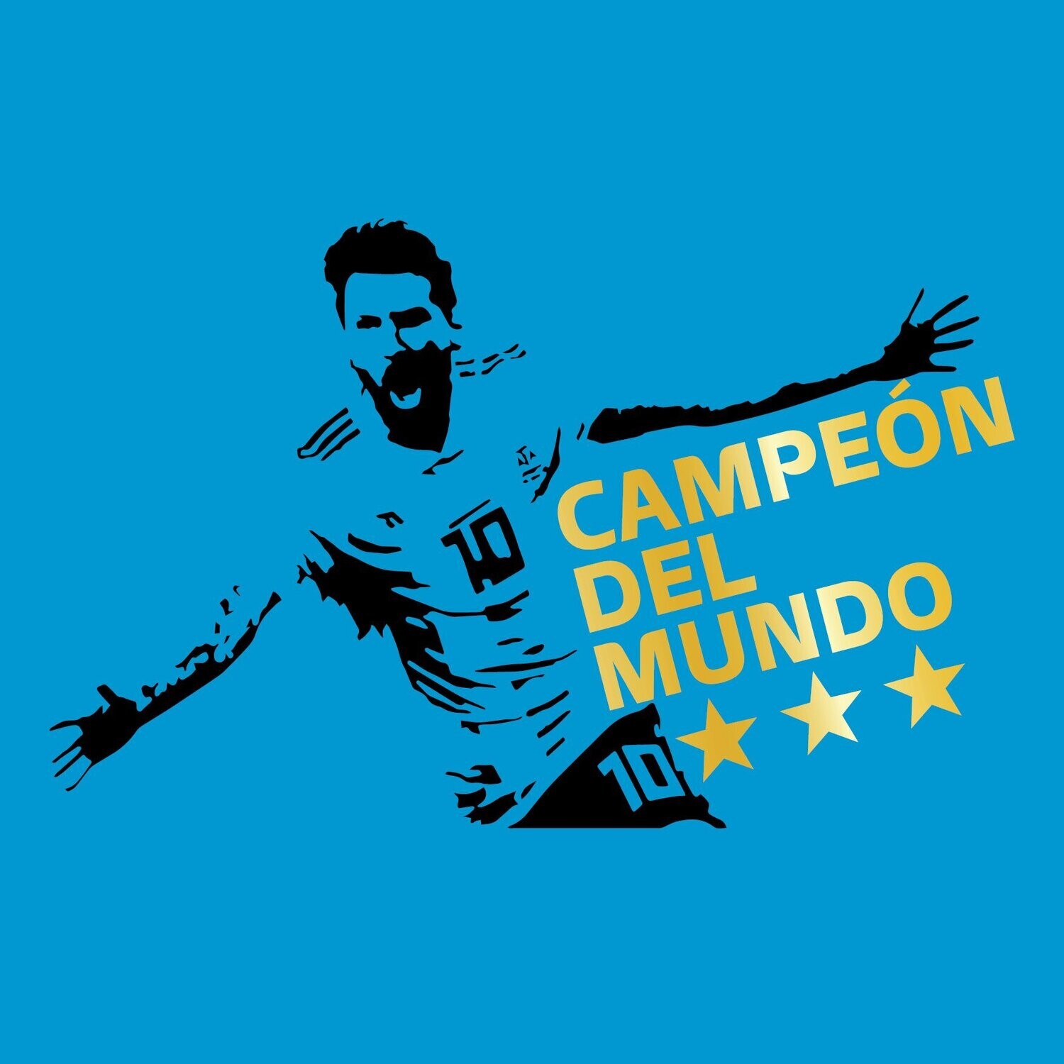 Camiseta Leo Messi 10 Argentina | Campeón del Mundo