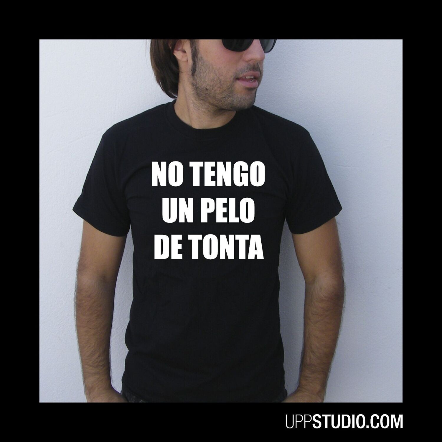 Camiseta Nathy Peluso | No Tengo Un Pelo De Tonta, Tallaje: Chico, Color: Negro