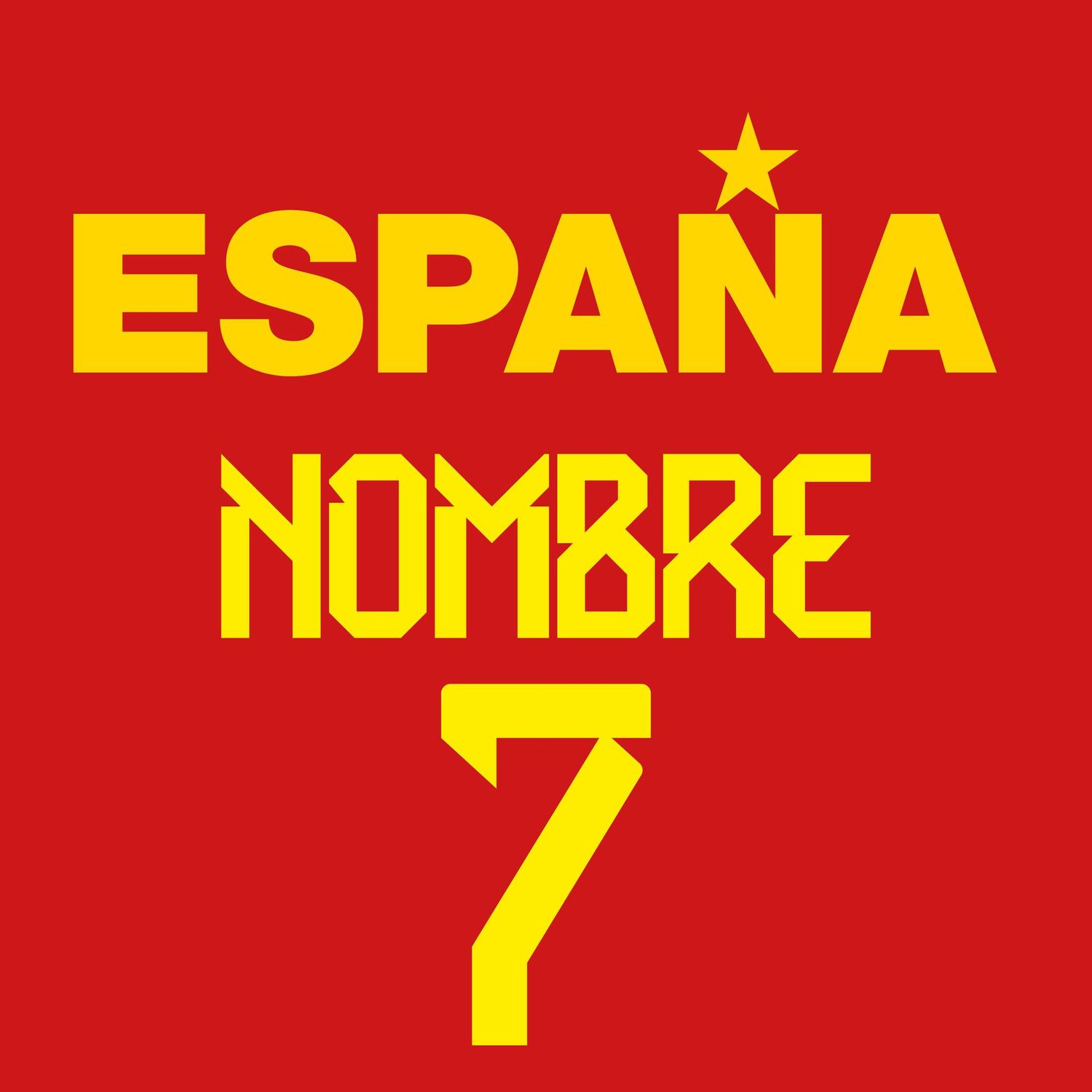 Spanish Football Team T-Shirt | Customizable