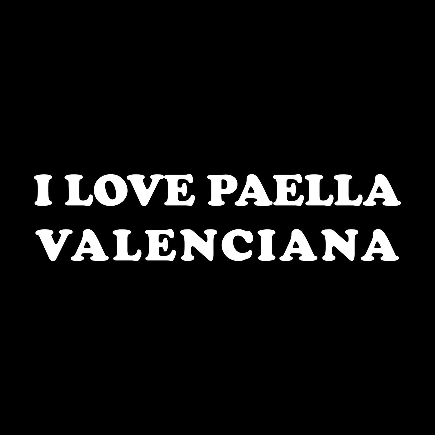 Camiseta I Love Paella Valenciana | Aitana