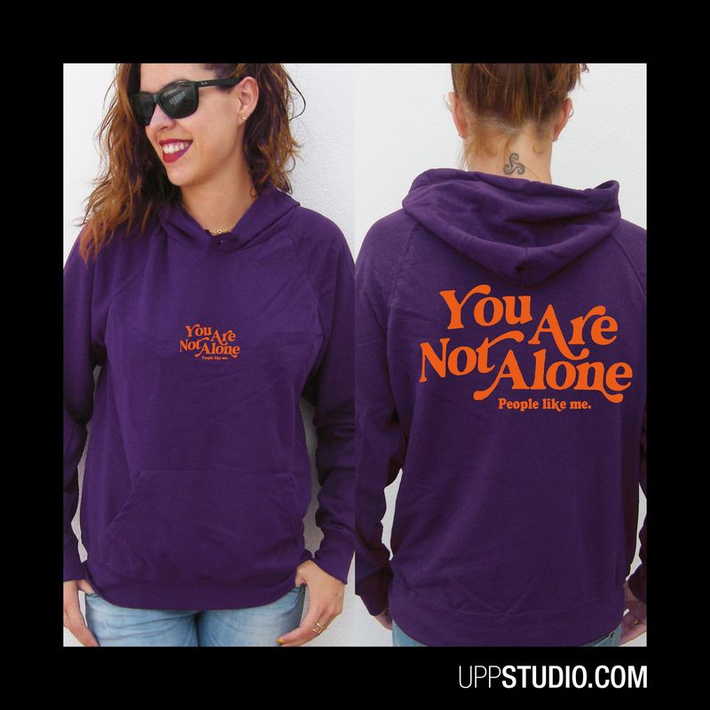 You Are Not Alone Hoodie | People Like Me, Sizing: Unisex