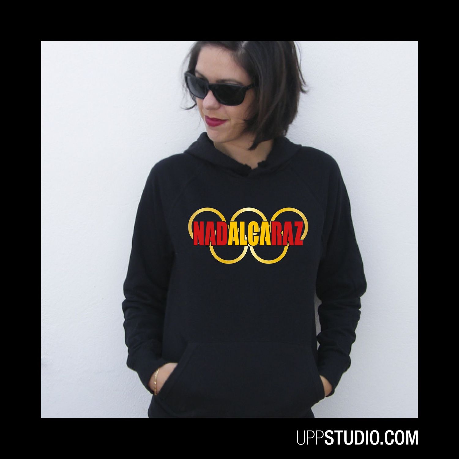 Sudadera Nadalcaraz | Rafa Nadal Carlos Alcaraz, Tallaje: Unisex, Color: Negro