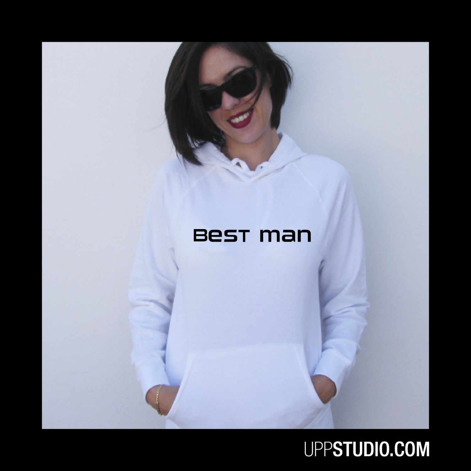 Sudadera Nathy Peluso | Best Man, Tallaje: Unisex, Color: Blanco