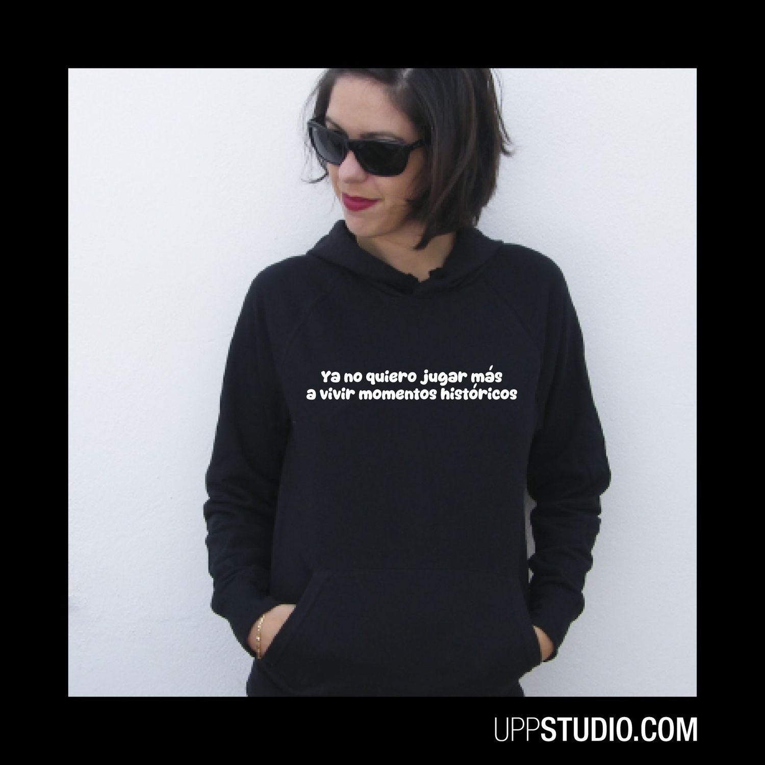 Sudadera Momentos Históricos | Divertida Apagón, Color: Negro, Tallaje: Unisex