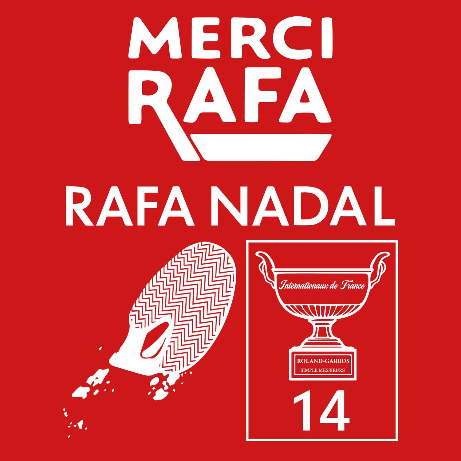Camiseta Rafa Nadal | 14 Roland Garros