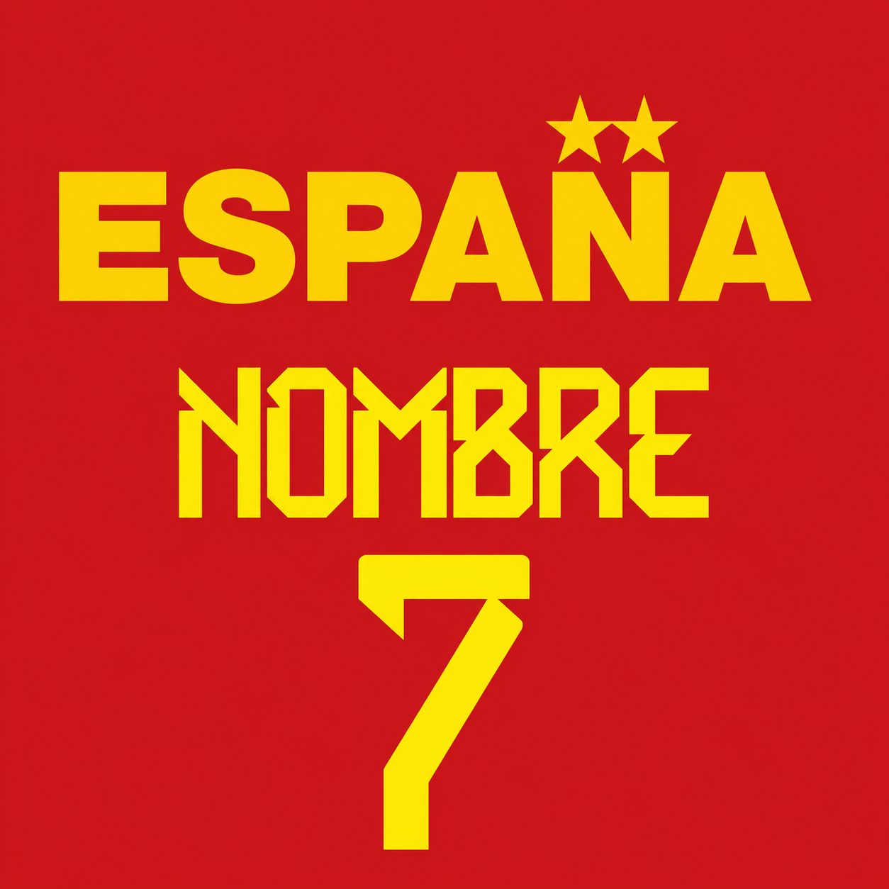 Camiseta Selección Española Fútbol | Nombre Personalizable