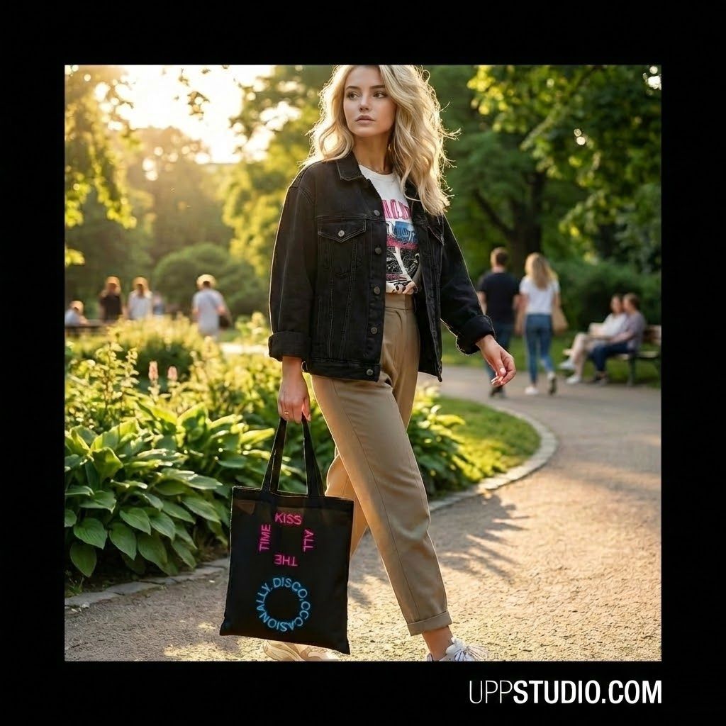 Tote Bag Harry Styles | Kiss All The Time Disco Occasionally