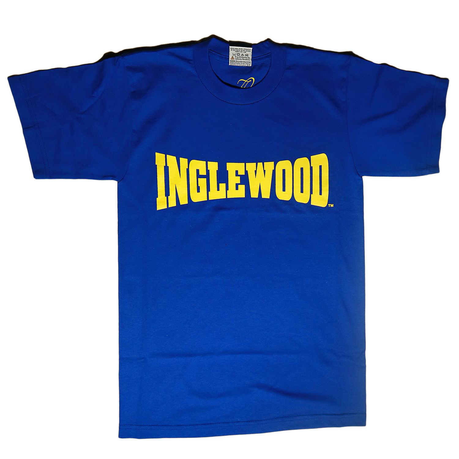 &quot;INGLEWOOD T - SHIRT BLUE &amp; YELLOW&quot;