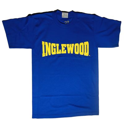 &quot;INGLEWOOD T - SHIRT BLUE &amp; YELLOW&quot;