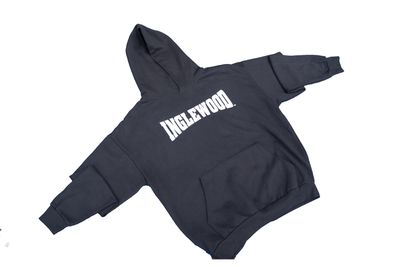 "INGLEWOOD STEALTH: BLACK HOODIE COLLECTION FOR URBAN ELEGANCE"