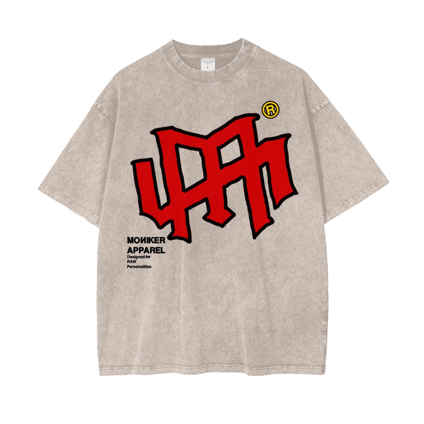 STAPLE T-SHIRT [TAN/RED]