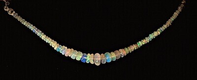 Pale Pastel Disco Opal Beaded Bracelet
