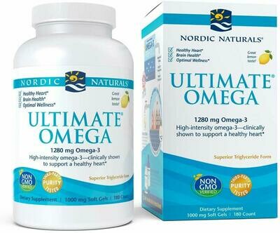 Nordic Naturals OMEGA-3 FISH OILS
Ultimate Omega 180 Soft Gels