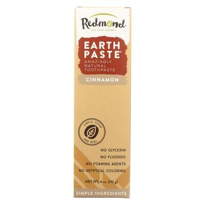 Redmond Earthpaste, Natural Non Fluoride Toothpaste - Cinnamon