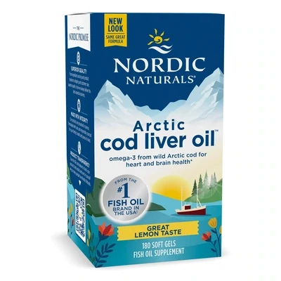 Nordic Naturals Artic Cod Liver Oil 750 mg 180 Soft Gels
