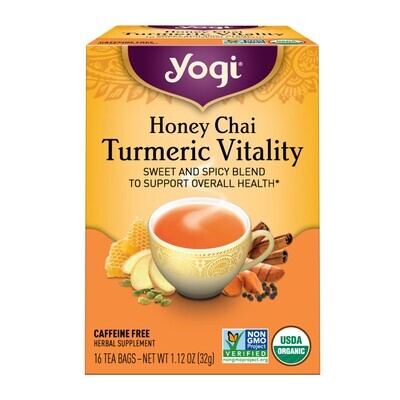 Yogi Honey Chai Turmeric Vitality Tea