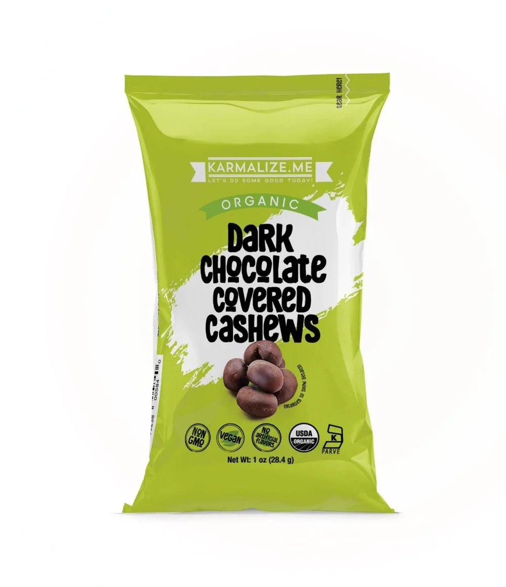 Karmalize.Me Dark Chocolate Covered Cashews