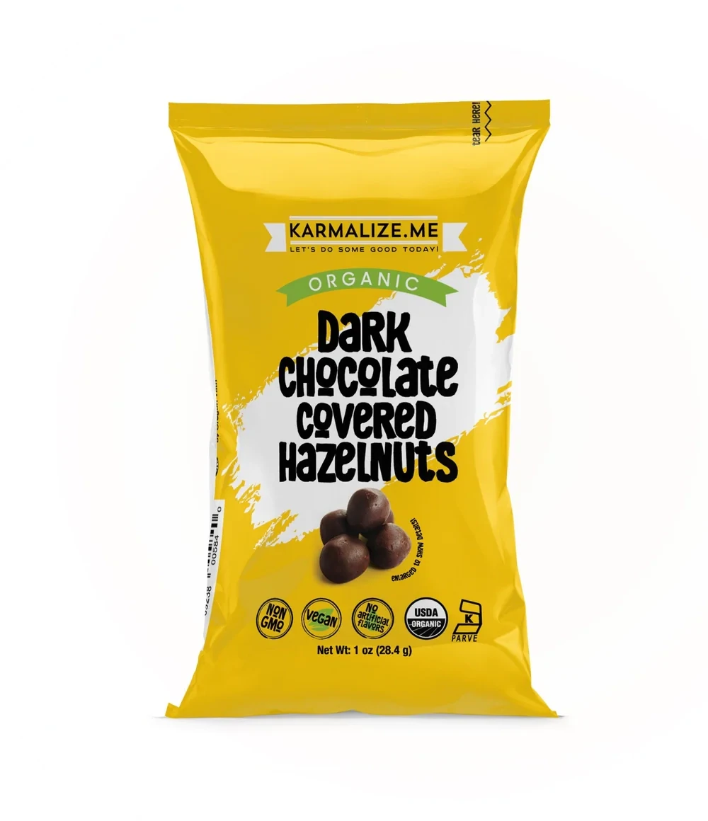 Karmalize.Me Dark Chocolate Covered Hazelnuts