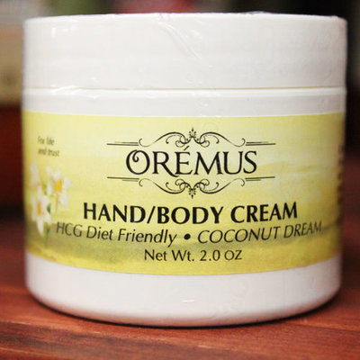 Orémus Hand/Body Cream – Coconut Dream HCG Diet Friendly