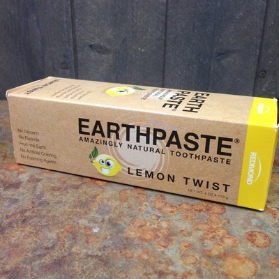 Redmond Earthpaste, Natural Non Fluoride Toothpaste - Lemon Twist