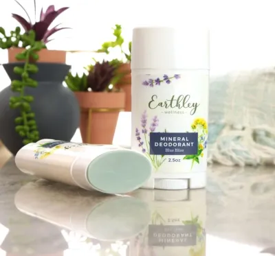 Earthley Wellness Mineral Deodorant Spring Blossoms Earthley Wellness Mineral Deodorant Spring Blossoms