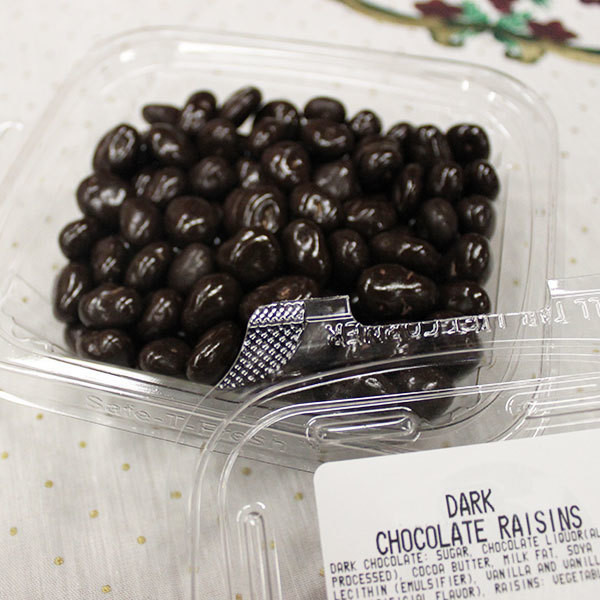 Dark Chocolate Raisins per Half lb