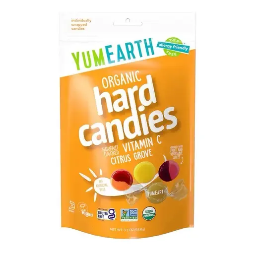 YUM EARTH Organic Hard Candies-Vitamin C
