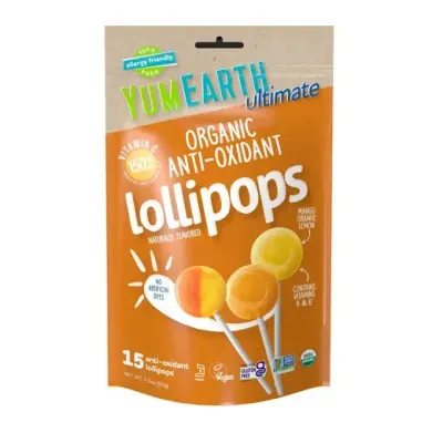 YUM EARTH Organic Anti-Oxidant Lollipops YUM EARTH Organic Anti-Oxidant Lollipops