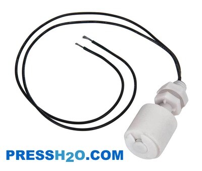​Vertical Float Level Switch with black electrical wires