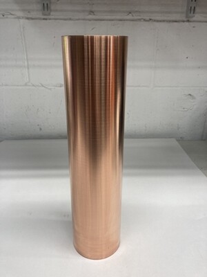 Copper Roller standing on end