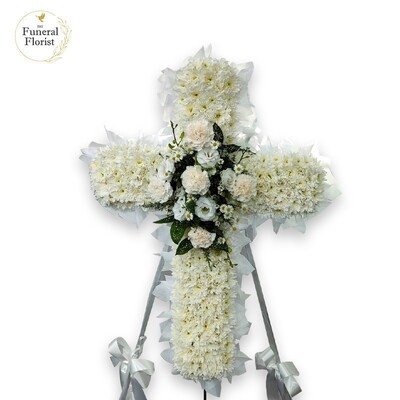Peace Purity Cross Wreath