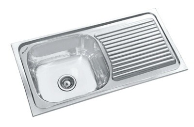 Parryware - Single Bowl With Drain Board C853699