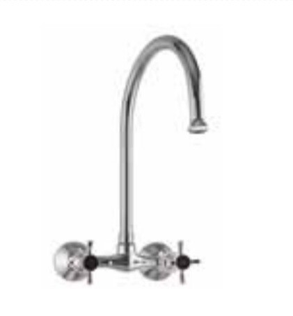 JAQUAR-Sink Mixer with Regular Swinging Spout(Wall Mounted Model) with Connecting Legs & Wall Flanges-7309PM