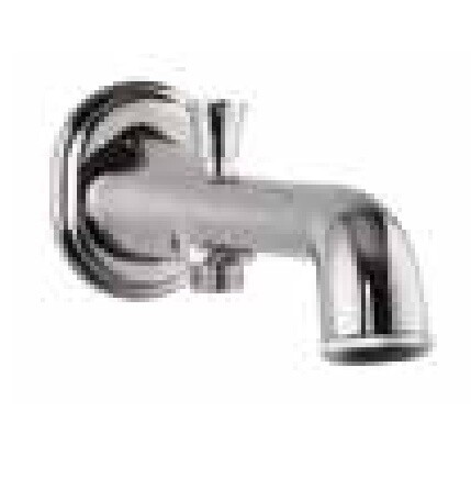 Jaquar-Bath Tub Spout With Button Attached For Hand Shower With Wall Flange-7463PM