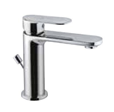 Jaquar-Single Lever Basin Mixer with Popup waste with 450mm Long Braided Hoses OPP-15051BPM