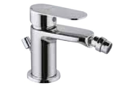 Jaquar-Single Lever 1-Hole Bidet Mixer with Popup Waste System with 375mm Long Braided Hoses OPP-15213BPM