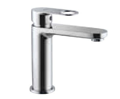 Jaquar-Single Lever Basin Mixer without Popup waste with 450mm Long Braided Hoses ORP-10011BPM