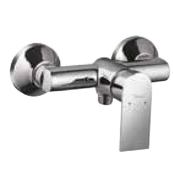 Jaquar-Single Lever Exposed Shower Mixer for Connection to Hand Shower with Connecting Legs & Wall Flanges LYR-38149