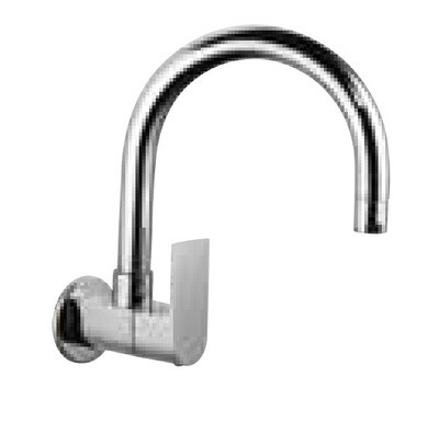 Jaquar- Sink Cock with Regular Swinging Spout (Wall Mounted Model) With Wall Flange LYR-38347S