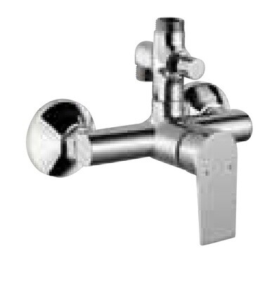 Jaquar-Single Lever Exposed Shower MixerWith Provision For Connection toExposed Shower Pipe (SHA-1211NH &SHA-1213) & Hand Shower WithConnecting Legs & Wall Flanges ARI-39145
