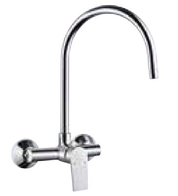 Jaquar-Single Lever Sink Mixer With Swinging Spout on Upper Side (Wall Mounted Model) With Connecting Legs & Wall Flanges ARI-39165
