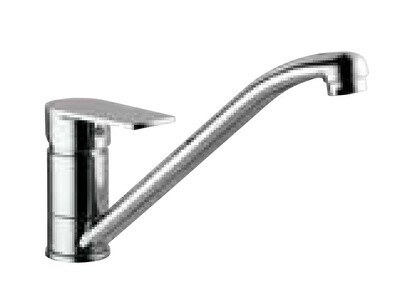 Jaquar-Single Lever Sink Mixer with Swinging Spout (Table Mounted) with 450mm Long Braided Hoses ARI-39173B