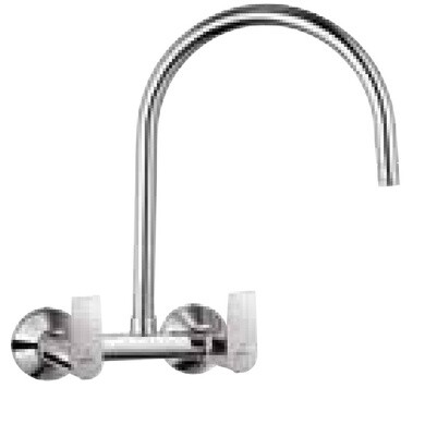 Jaquar-Sink Mixer With Regular Swinging Spout (Wall Mounted Model) With Connecting Legs & Wall Flanges ARI-39309