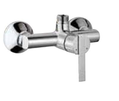 Jaquar-Single Lever Exposed Shower Mixer With Provision for Connection to Exposed Shower Pipe (SHA-1211N) With Connecting Legs & Wall Flanges FON-40147