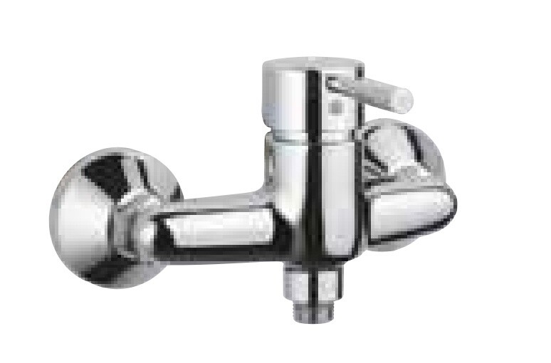 Jaquar-Single Lever Exposed Shower Mixer for Connection to Hand Shower with Connecting Legs & Wall Flanges SOL-6149