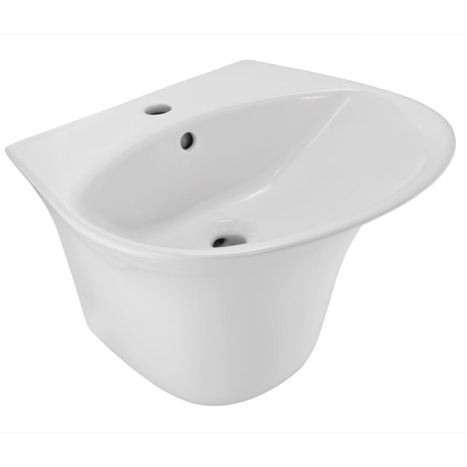 Jaquar-Wall Hung Integrated Basin, with Fixing Accessories ONS-WHT-10801