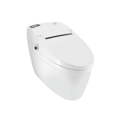 Jaquar-Automatic Rimless Floor Mounted WC With Electronic PP Seat Cover, Adjustable Seat, Air, Water temperature, Night light, Fixing Accessories And Accessories ITS-WHT-89851S300PPPM