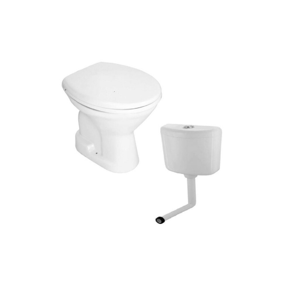 Jaquar-EWC With Wall Hung Cistern, Drainage L Bend Pipe, Gasket, Installation Kit, PP Normal Close Seat Cover, Hinges, Fixing Accessories And Accessories Set CNS-WHT-551SNPP184LZ