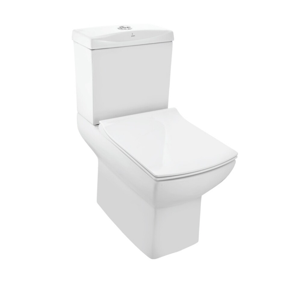 Jaquar-Bowl With Cistern For Coupled Wc With Uf Soft Close Slim Seat Cover, Hinges , Fixing Accessories And Accessories Set Dual Flush, Cistern Fittings LYS-WHT-38751P180UFSMZ
