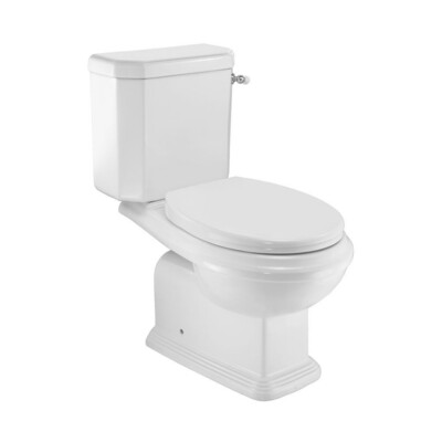 Jaquar- mless Bowl With Side Flush Cistern For Coupled WC, UF Soft Close Seat Cover, Hinges, Conversion Bend, Single Flush Cistern Fitting And Fixing Accessories QPS-WHT-7753S250UFSPMZ